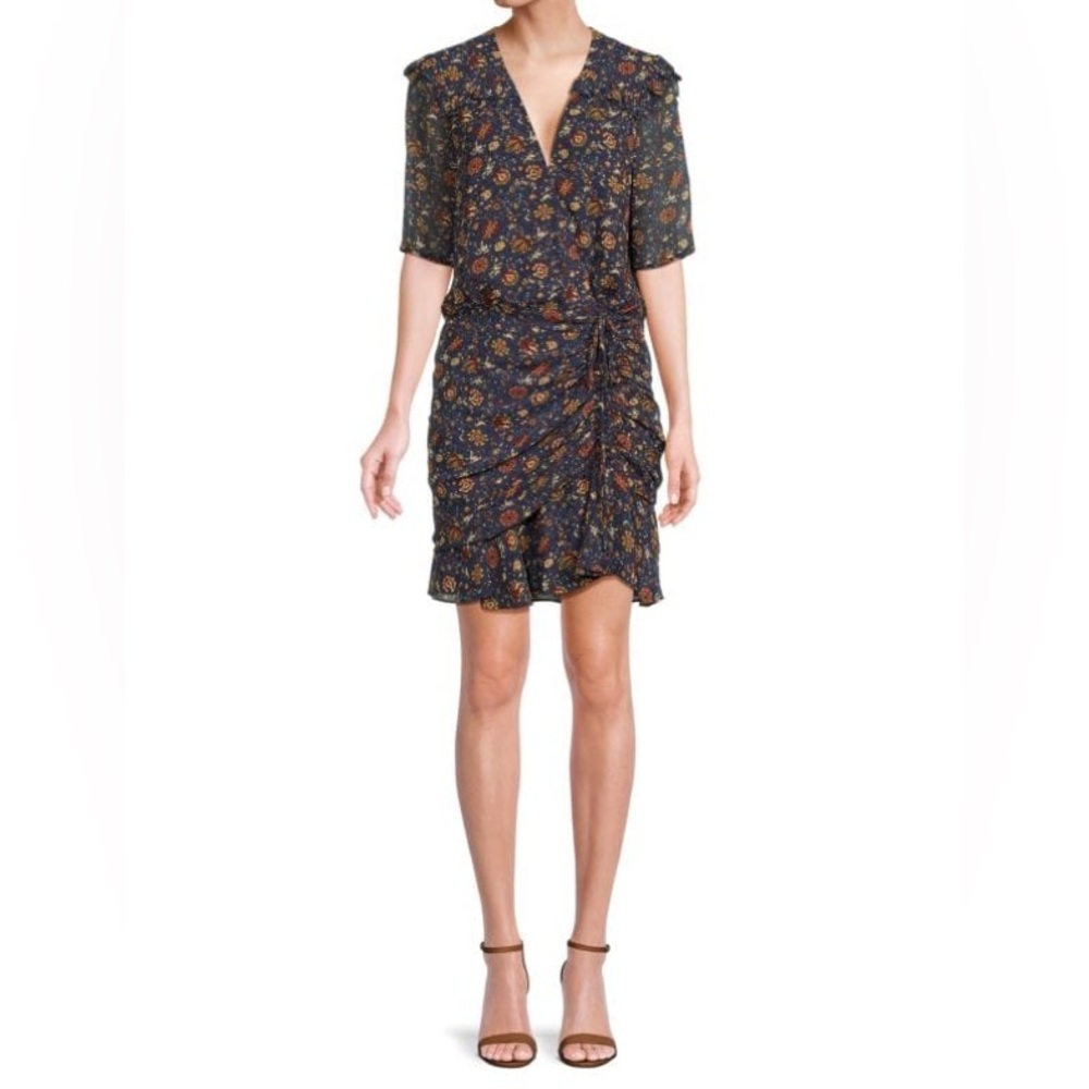 Veronica Beard Dakota Navy Floral Dress (new without tags)
